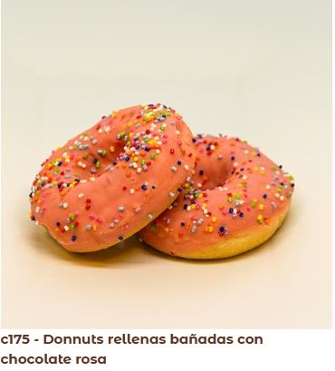 DONNUTS RELLENAS X 48 U BAÑO ROSA