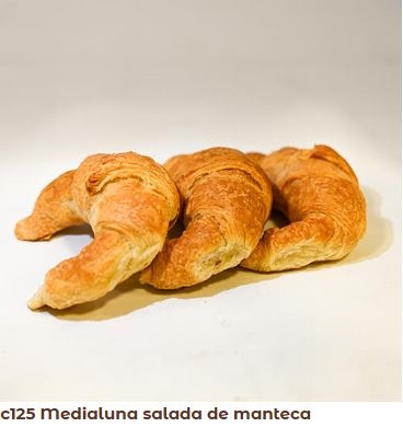 MEDIALUNAS MANTECA SALADA *168 Unidades