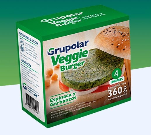 VEGGIE BURGER * 4 U ESPINACA Y GARBANZOS