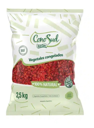 PIMIENTO ROJO EN CUBOS IQF *2,5 KG