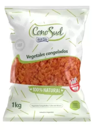 ZANAHORIA EN CUBOS IQF *1 KG