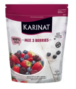 MIX KARINAT 3 BERRIES *300 grs. (Frutillas-Arandanos-Moras)