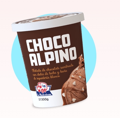 VASO 300 LM CHOCO ALPINO *6 Unidades