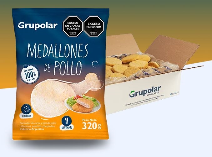 MEDALLON DE POLLO * 320 GR. (GRUPOLAR)
