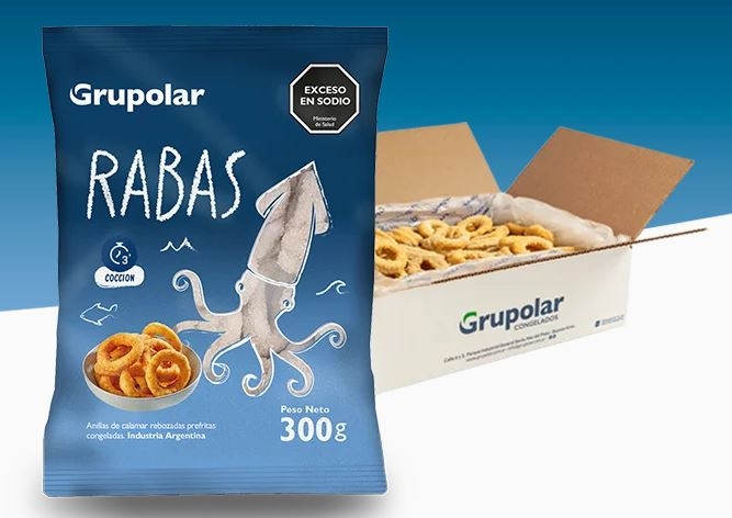 ANILLAS DE CALAMAR REBOZADAS *300 grs. (GRUPOLAR)