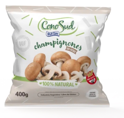 CHAMPIGNON EN FETAS IQF *400 grs.