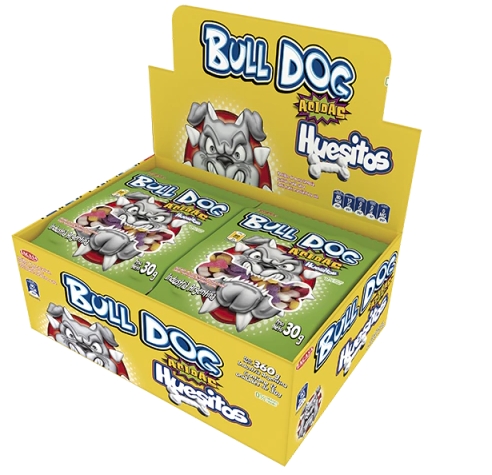 GOMITA BULLDOG HUESITO *12 Unidades *30 grs.