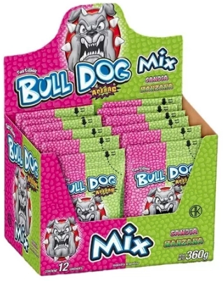 PASTILLAS BULLDOG *12 Unidades *30 grs. - Manzana/Sandia