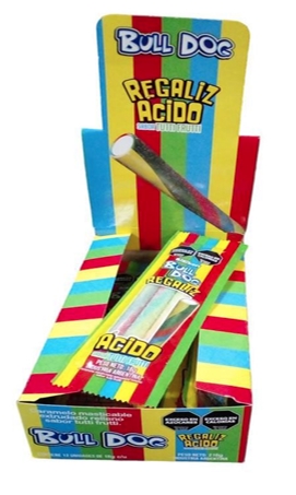 BULLDOG REGALIZ *12 Unidades *18 grs. - Tutti Frutti
