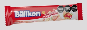BILLIKEN BARRA CEREAL FRUTILLA-YOGURT *16 Unidades*25 grs.